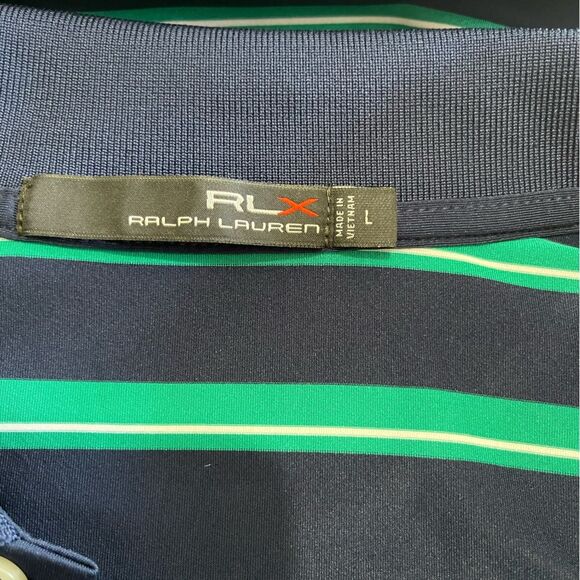 Ralph Lauren RLX polo shirt performance golf casual summer colorful men’s L - Picture 5 of 7
